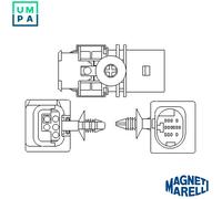 MAGNETI MARELLI 466016355176 Lambda sensor