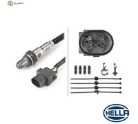 HELLA 6PA 009 166-791 Lambda Sensor - 6-pin connector - Cable: 800mm