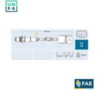 Lambda Sensor FAE 75039 for VW GOLF IV (1J1) 1.6 2000-2005