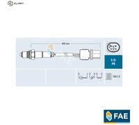 FAE Lambda Sensor 75061 - Compatible with Citroën, Peugeot, Hyundai, Fiat, Mercedes-Benz, KIA, Jeep