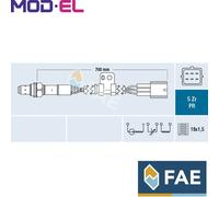 Lambda Sensor FAE 75090 for MAZDA 6 Estate (GH) 2.0 2007-2013