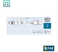 Lambda sensor 75115 FAE for AUDI A6 C6 A6 C6 Avant A5