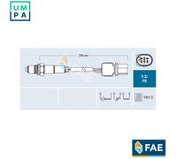 Lambda sensor 75127 FAE for FIAT HYUNDAI KIA VW SEAT AUDI SKODA ALFA ROMEO FORD