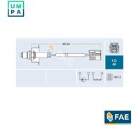 Lambda sensor 75622 FAE for HONDA CIVIC VIII Hatchback CIVIC VIII Saloon FR-V