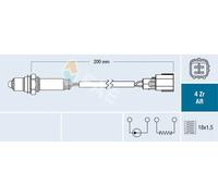 Lambda sensor 75649 FAE for TOYOTA SUBARU