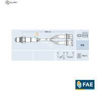 Lambda sensor Regulating Sensor 77124 FAE for FIAT LANCIA FERRARI