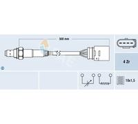 Lambda sensor 77197 FAE for SEAT VW SKODA