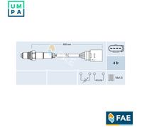 FAE Lambda Sensor 77200 – for Audi, VW, Skoda, Seat (incl. Skoda Roomster, Fabia)