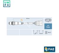 Lambda sensor Heated 77223 FAE for ABARTH ALFA ROMEO FIAT BMW