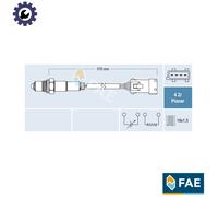 Lambda sensor 77240 FAE for CITROËN PEUGEOT MERCEDES-BENZ FIAT