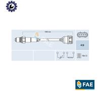 LAMBDA SENSOR 77373 FOR VOLVO B4184S3/4184S 1.7L B 4164 S 1.6L B 4184 S2 1.8L