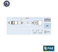 FAE Oxygen Lambda Sensor 77396 - Heated - for Rover Mini / MG 1.6L