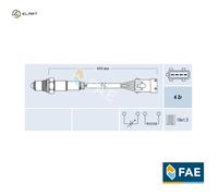 Lambda Sensor for CITROËN FIAT PEUGEOT FAE 77432