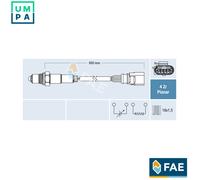 LAMBDA SENSOR 77464 FOR SKODA SUPERB/II OCTAVIA/Combi LAURA SEAT AUDI 1.8L 4cyl