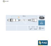 Lambda sensor 77464 FAE for AUDI SEAT SKODA