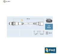 FAE Lambda Sensor 77464 for Audi, Seat, Skoda