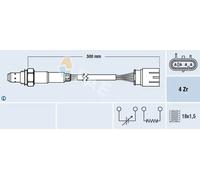 LAMBDA SENSOR FOR FIAT GRANDE PUNTO PUNTO FAE 77586