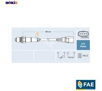 FAE Lambda Sensor 77697 for VW Audi SEAT Skoda 1.4L 4cyl