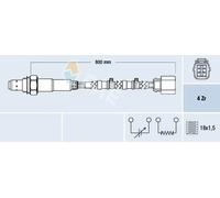 Lambda sensor 77708 FAE for HONDA CIVIC VII Hatchback