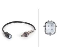 Lambda sensor after catalytic converter Heated 6PA 358 066-681 HELLA for NISSAN