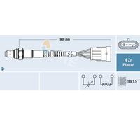 Lambda sensor before catalytic converter Regulating Sensor 77362 FAE