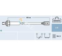 Lambda sensor Diagnostic Probe 77356 FAE for VOLVO S40 I V40 Estate