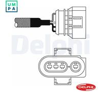 Delphi Lambda Sensor ES10980-12B1 – Finger Probe – Fits Toyota, Audi A4, VW Passat, Polo