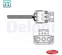 Delphi Lambda Sensor ES10996-12B1 - Finger Probe - Fits Opel Corsa A & Sintra 1.8L/2.0L