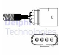 Lambda sensor Finger probe ES10978-12B1 DELPHI for AUDI SKODA VW