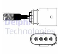 Lambda sensor Finger probe ES10981-12B1 DELPHI for VW SEAT AUDI SKODA