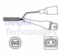 Delphi Lambda Sensor ES11000-12B1 - Fits Audi, VW, Renault, Zastava, Yugo
