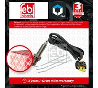 Lambda Sensor fits VAUXHALL ZAFIRA A, B 2.0 Post Cat 01 to 14 Oxygen 00855378