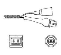 LAMBDA SENSOR FOR ALFA ROMEO AUDI AUTOBIANCHI DELPHI ES10242-12B1