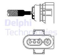 LAMBDA SENSOR FOR AUDI A3 A4 A6 DELPHI ES10403-12B1
