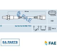 Lambda Sensor for AUDI SEAT SKODA FAE 77439
