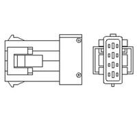 LAMBDA SENSOR FOR CITROËN PEUGEOT FIAT MAGNETI MARELLI 466016355009