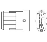 LAMBDA SENSOR FOR FIAT 500 ALBEA BRAVA BRAVO MAGNETI MARELLI 466016355002