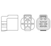 LAMBDA SENSOR FOR HYUNDAI ACCENT GYRO II ACCENT I MAGNETI MARELLI 466016355082