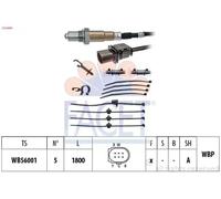 Lambda sensor Heated 10.8409 FACET for AUDI VW