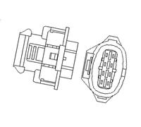 Lambda sensor Heated 466016355019 MAGNETI MARELLI for OPEL AGILA CORSA C