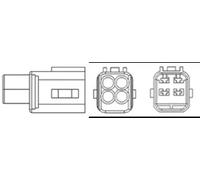 Lambda sensor Heated 466016355027 MAGNETI MARELLI for TOYOTA CITROËN PEUGEOT