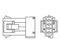 Lambda sensor Heated 466016355043 MAGNETI MARELLI for CITROËN PEUGEOT FIAT