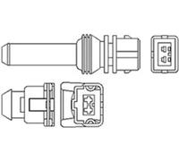 Lambda sensor Heated 466016355057 MAGNETI MARELLI for ALFA ROMEO FIAT