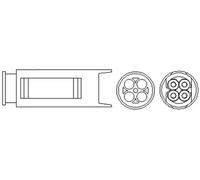 Lambda sensor Heated 466016355073 MAGNETI MARELLI for BMW 3 Compact 3 3 Coupe X5