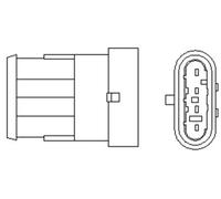 MAGNETI MARELLI Lambda sensor 466016355075 Heated 4 FIAT: Seicento / 600 Hatchback