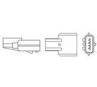 Lambda sensor Heated 466016355104 MAGNETI MARELLI for RENAULT DACIA