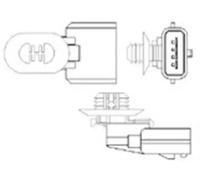 Lambda sensor Heated 466016355114 MAGNETI MARELLI for RENAULT WIND TWINGO II