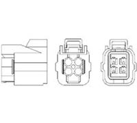 Lambda sensor Heated 466016355121 MAGNETI MARELLI for HONDA JAZZ II