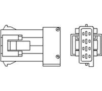 Lambda sensor Heated 466016355122 MAGNETI MARELLI for CITROËN PEUGEOT