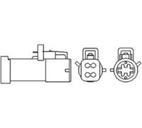 Lambda sensor Heated 466016355125 MAGNETI MARELLI for FORD VOLVO